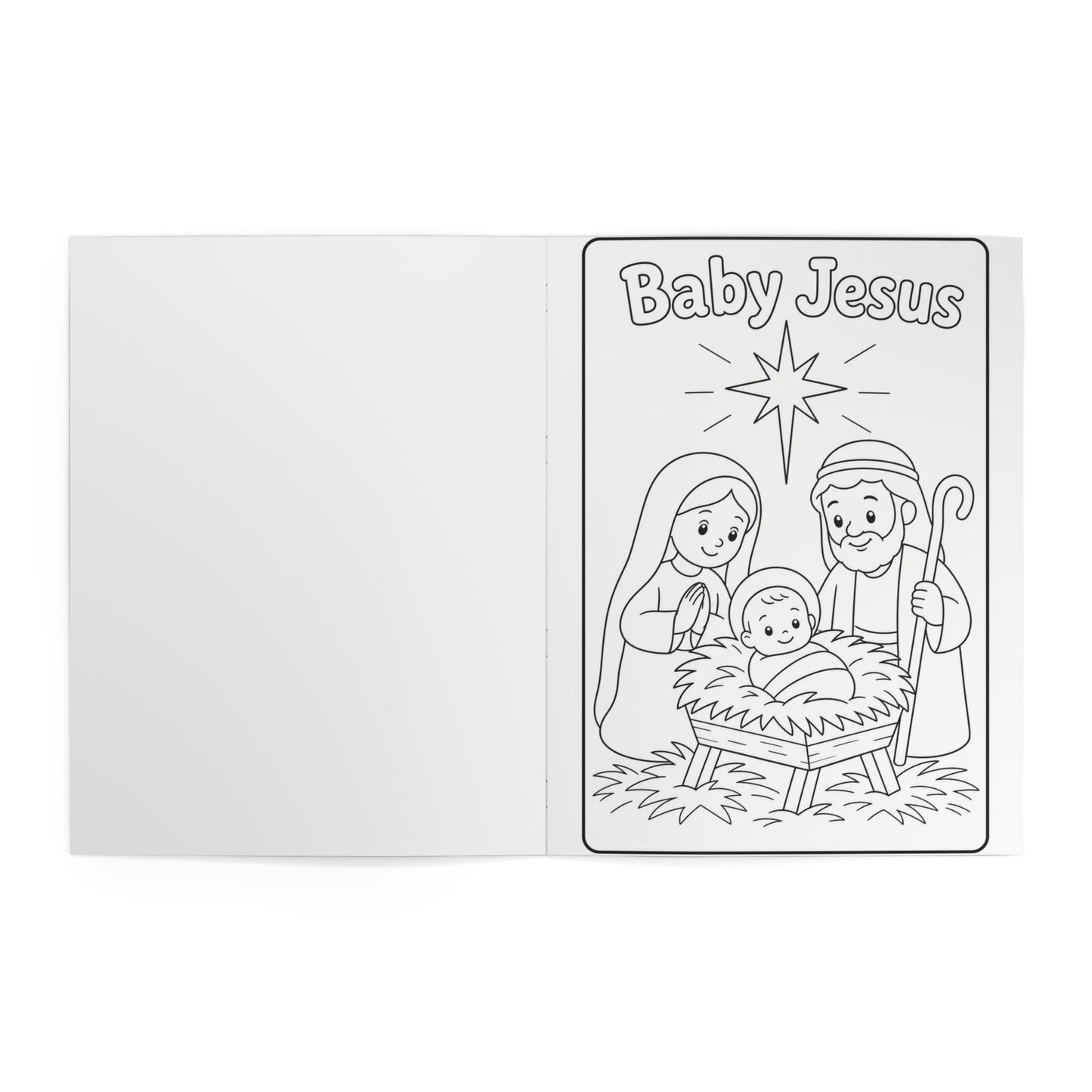 Calvery Cross Apparel "God Loves Me" Coloring Book — Christian Bible Stories Kids Book