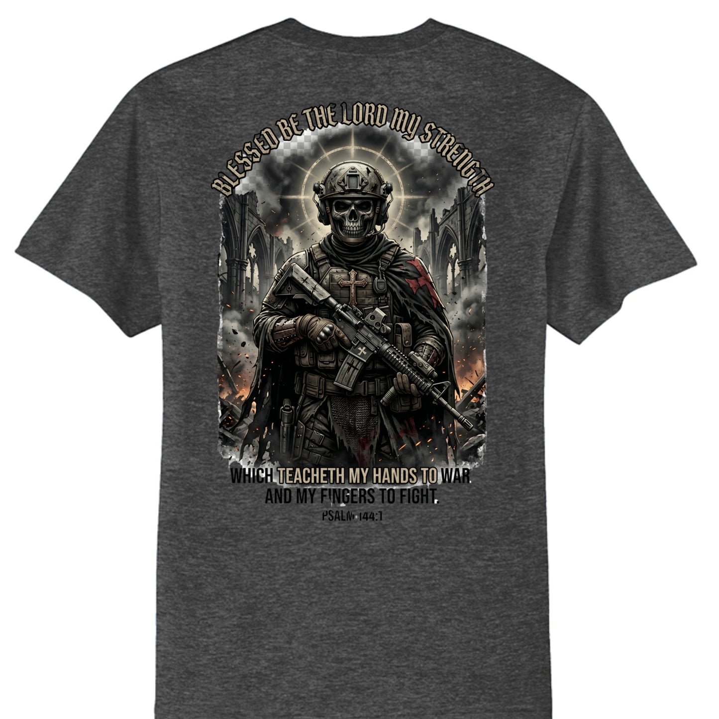 Dark Heather Grey - PC55T - BACK