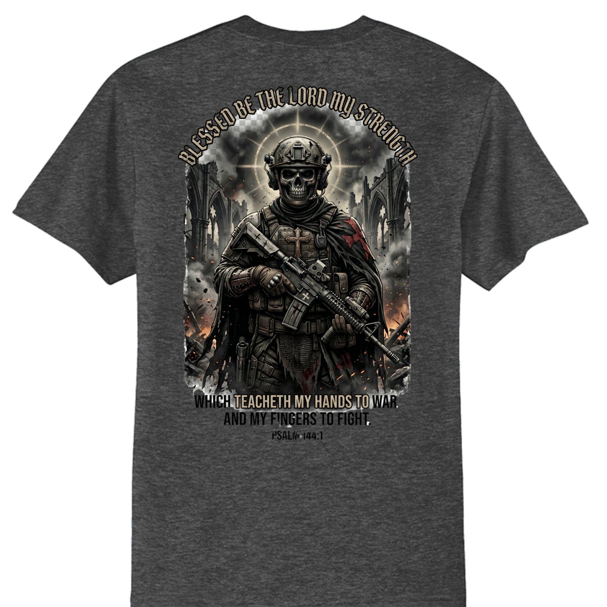 Dark Heather Grey - PC55T - BACK