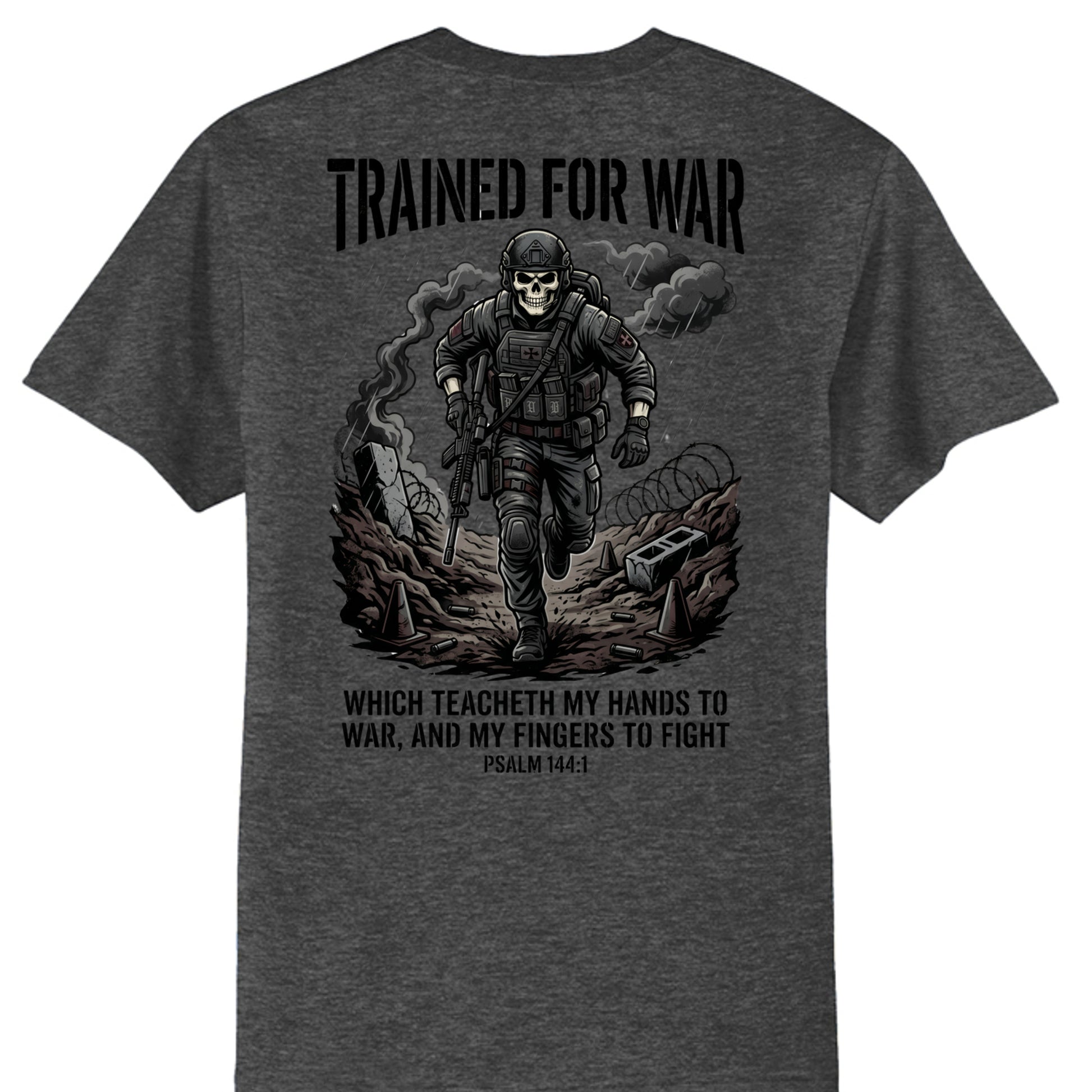 Dark Heather Grey - PC55T - BACK