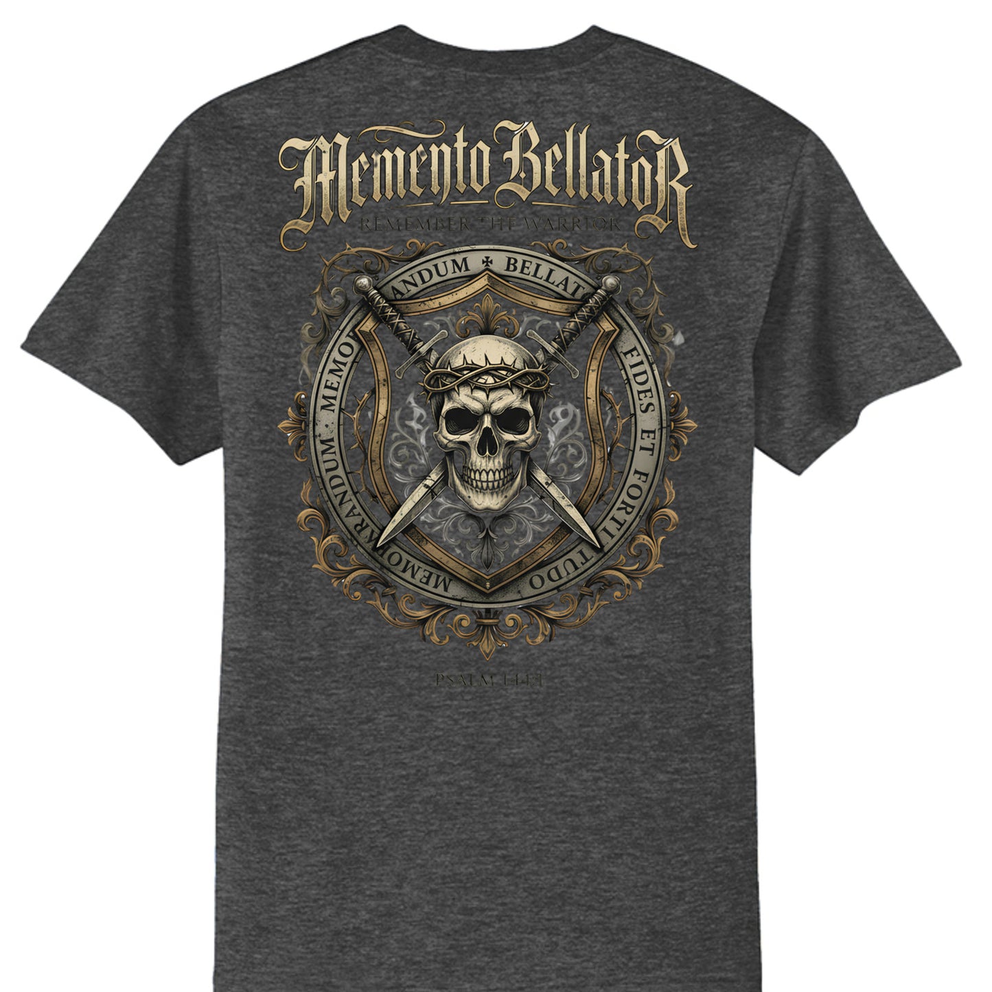 Dark Heather Grey - PC55T - BACK