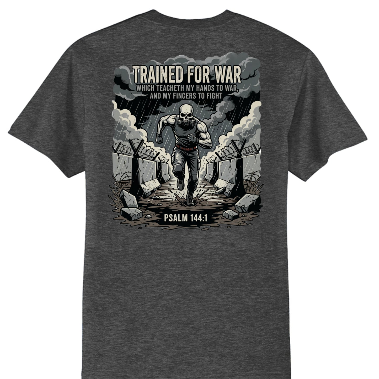 Dark Heather Grey - PC55T - BACK