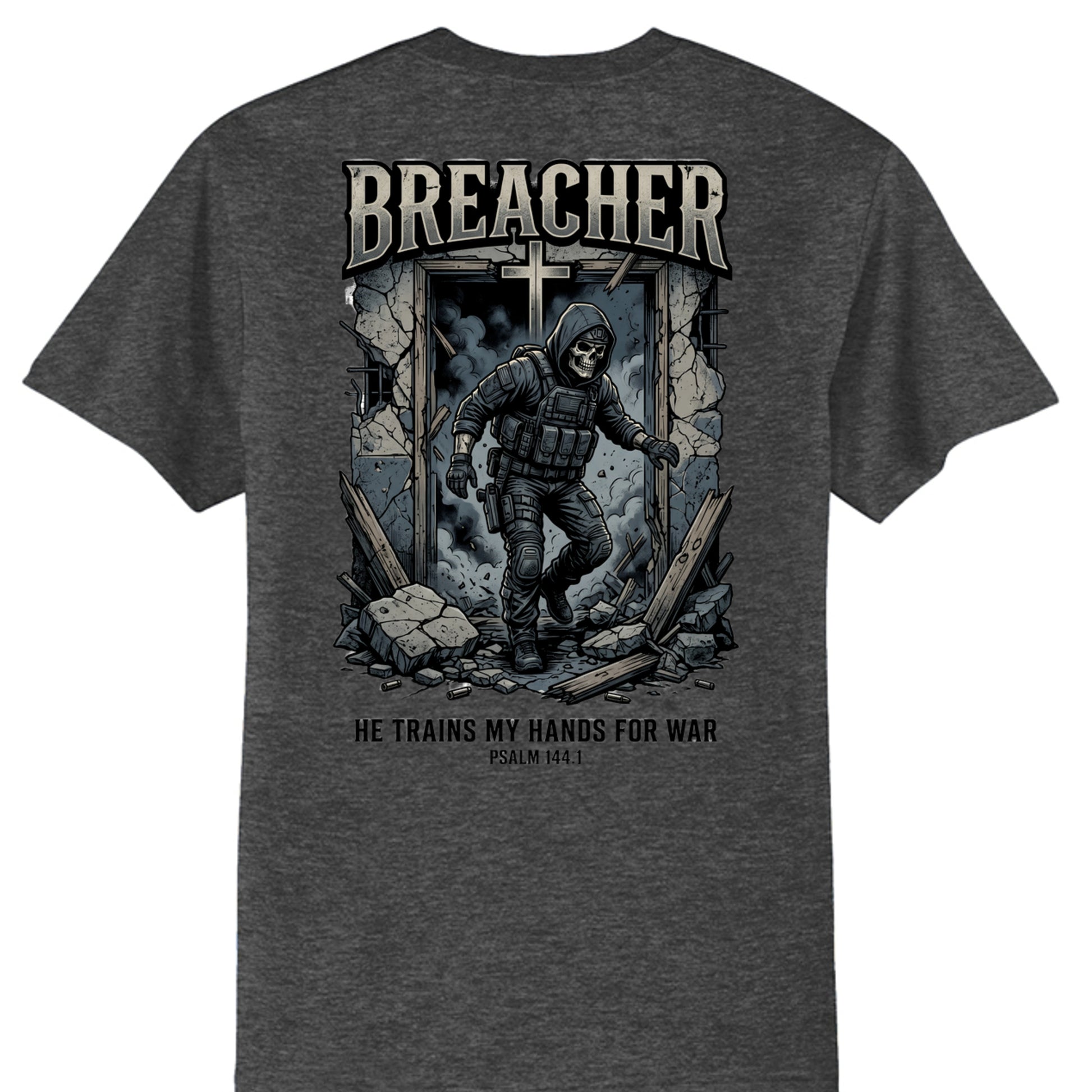 Dark Heather Grey - PC55T - BACK