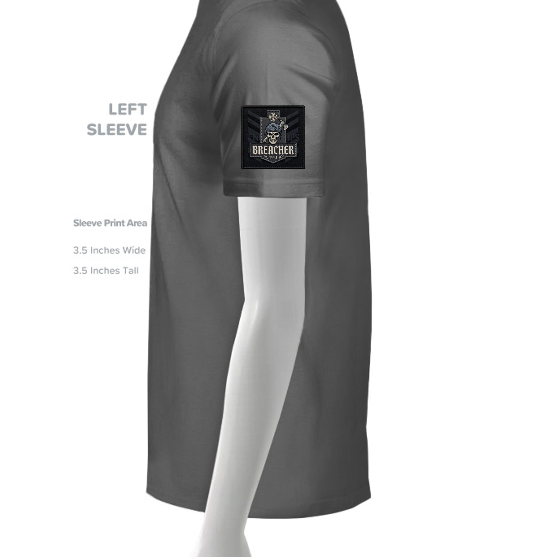 Dark Heather Grey - PC55T - SLEEVE_LEFT